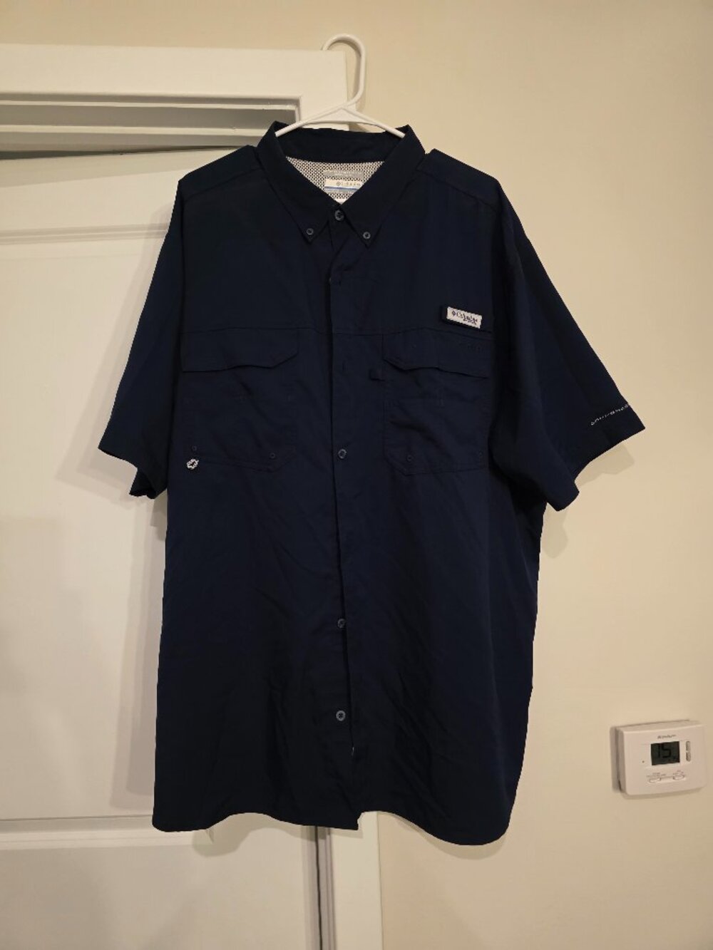 Columbia PFG Tamiami II Blood N Guts Fishing Shirt Navy Blue Men’s XXL